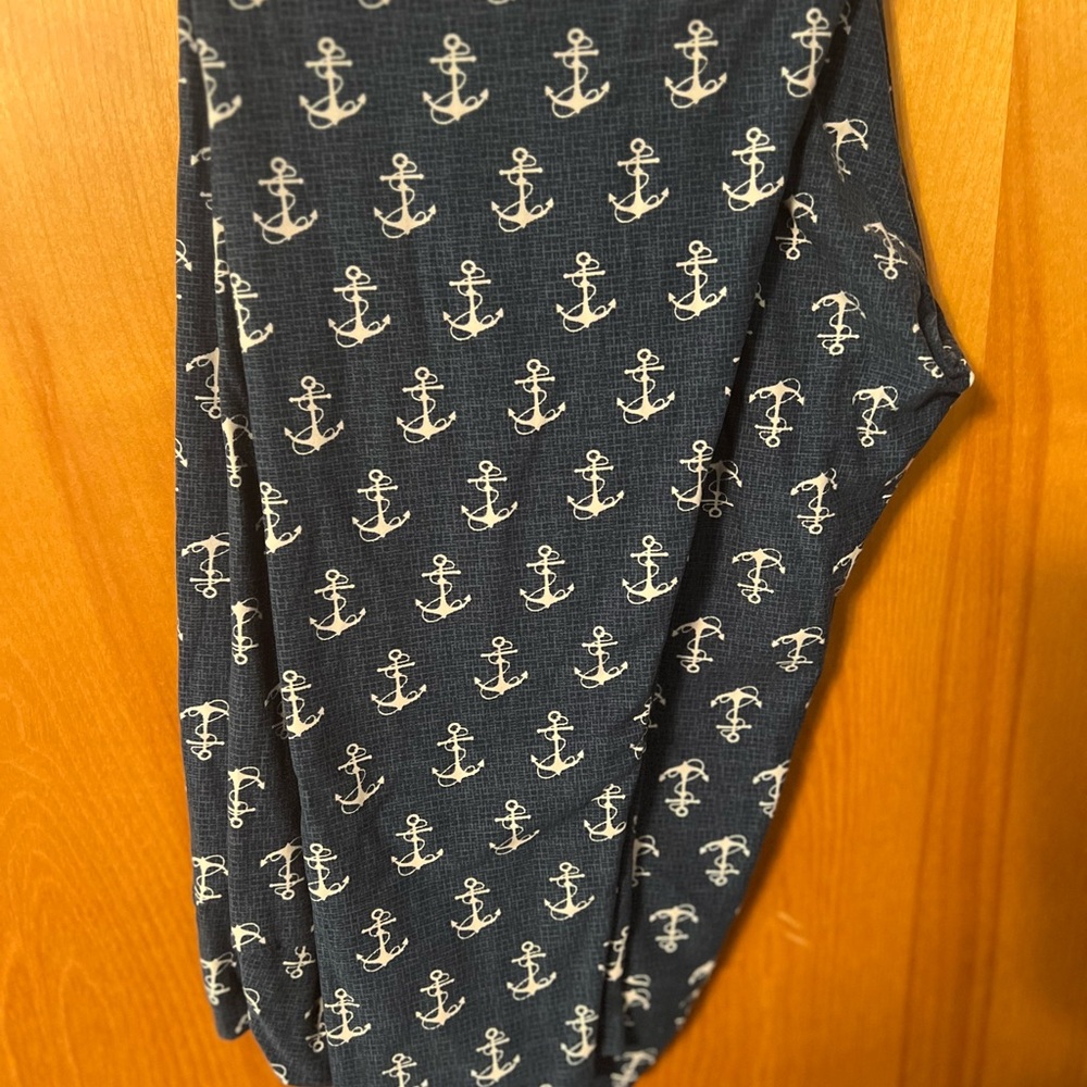 Nautical Anchor Print Leggings